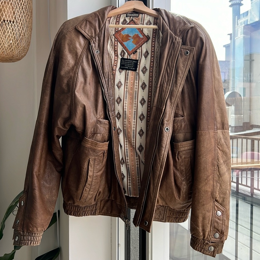 Brown Bomber leather